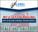 Lebec Road Service - Call Now logo