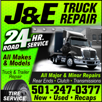 J & E Truck Repair Logo
