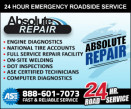 ABSOLUTE REPAIR - FULL SERVICE SHOP FACILITY logo