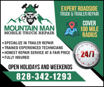 Mountain Man Mobile Truck Repair Logo