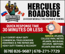 HERCULES ROADSIDE 24HR MOBILE TIRE RPR/TOWING logo