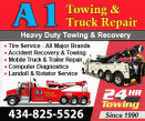 A-1 TOWING & TRUCK REPAIR logo