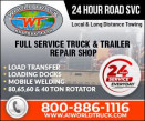 A-1 World Truck Towing & Recovery logo