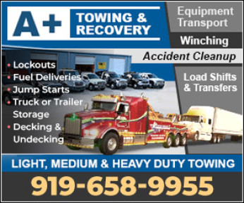A+ TOWING & RECOVERY Logo