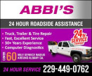 ABBI'S 24HR ROAD SERVICE logo