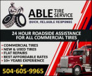 ABLE TIRE SERVICE LLC. logo