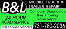 B&L MOBILE TRUCK REPAIR logo