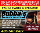 BUBBA'S TRUCK SERVICE logo
