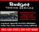 BUDGET TOWING SERVICE logo