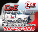 C&E MOBILE DIESEL REPAIR logo