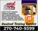 CENTRAL TOWING SERVICE logo
