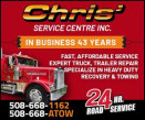 Chris' Service Center, Inc. logo