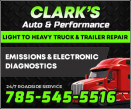 CLARK'S AUTO AND PERFORMANCE logo