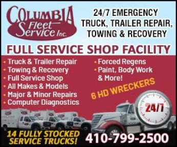 COLUMBIA FLEET SERVICE INC. - HEAVY TOWING Logo