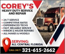 COREY'S HEAVY DUTY SERVICE & REPAIR logo