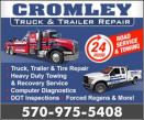 CROMLEY TRUCK AND TRAILER REPAIR ROADSIDE logo