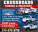 CROSSROADS TOWING & RECOVERY logo