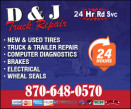 D&J TRUCK REPAIR logo
