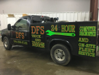 A photo of the DFS TRUCK AND TRAILER service truck
