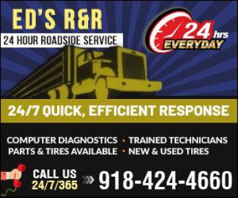 Ed's R & R 24 Hour Roadside Service Logo