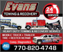 EVANS TOWING - RECOVERY & TRUCK ROADSIDE logo