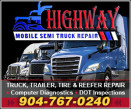 HIGHWAY MOBILE SEMI TRUCK REPAIR logo