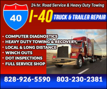 I-40 Truck & Trailer Repair/HD Towing Logo