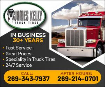 JAMES KELLY TRUCK TIRES Logo