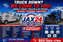 JAX 24 MOBILE SEMI TRUCK REPAIR logo