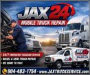 JAX 24 MOBILE SEMI TRUCK REPAIR logo