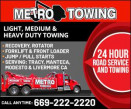 Metro Heavy Duty Towing & Recovery logo