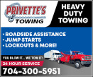 PRIVETTE'S TOWING, LLC. logo