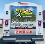 A photo of the workshop at Quality Mobile Fleet Services Inc. 