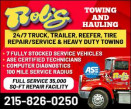 ROB'S TOWING & HAULING - ROAD SERVICE logo