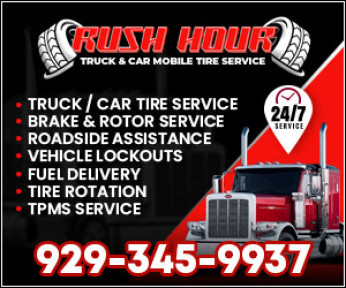 RUSH HOUR TRUCK & CAR MOBILE TIRE SERVICE Logo