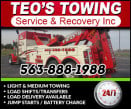 TEO'S TOWING SERVICE & RECOVERY logo