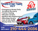 TEXANS CROWN TOWING logo