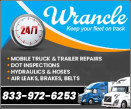 WRANCLE TRUCK, TRAILER and RV REPAIR logo