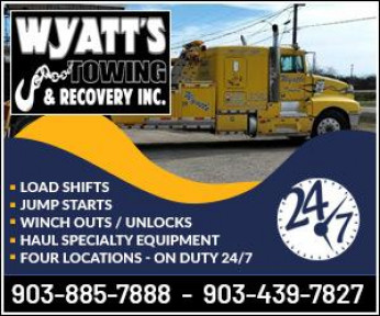 WYATT'S TOWING & RECOVERY INC. Logo
