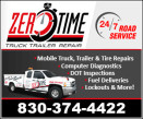 ZERO TIME TRUCK REPAIR logo