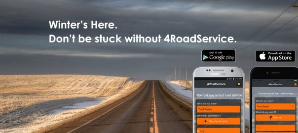 4RoadService Truck Repair App Winter 2017 Promo Image